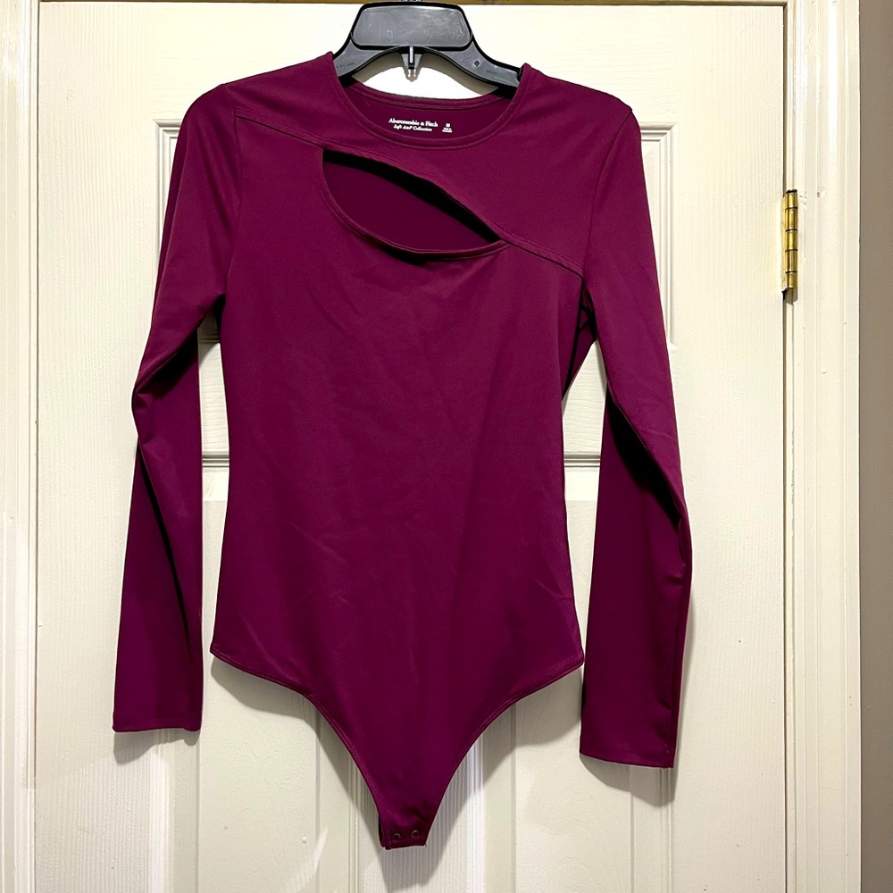 Abercrombie & Fitch Long-Sleeve Cutout Bodysuit